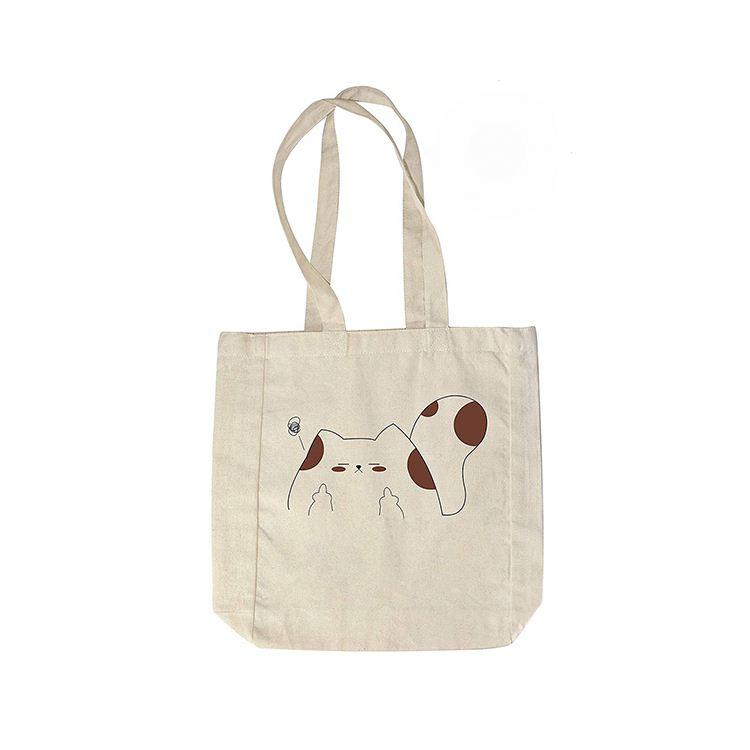 卸売 カートゥーン ナチュラル ショルダー カスタム トートバッグ